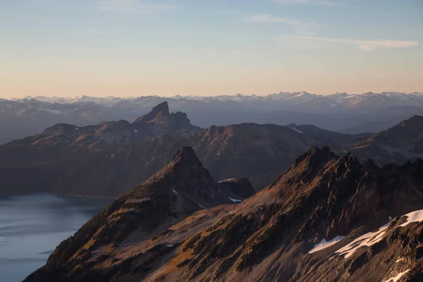 Aerial Canadian Mountain Landscape — Stock Photo, Image