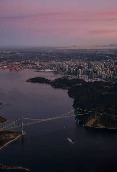Vancouver şehir anteni — Stok fotoğraf