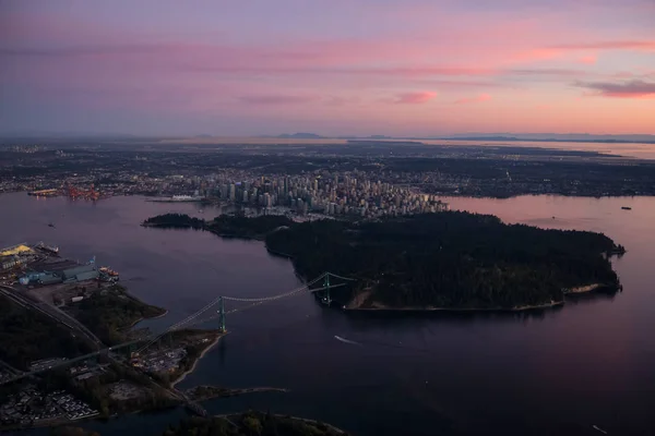 Vancouver City Antenne — Stockfoto