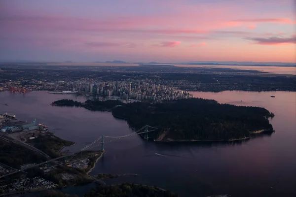 Città di Vancouver antenna — Foto Stock