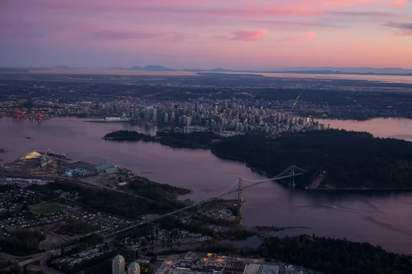 Воздушный Ванкувер — стоковое фото