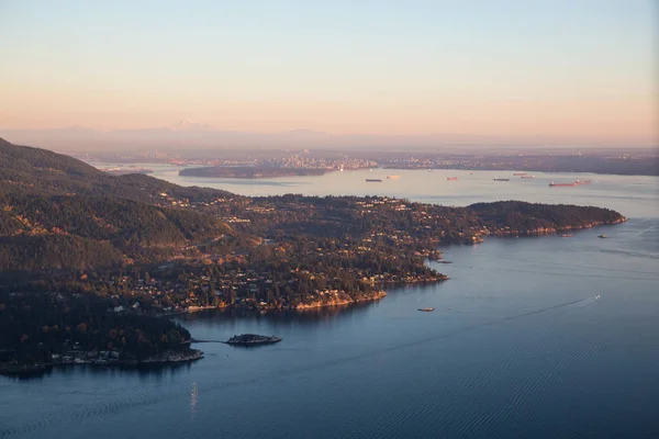 Vista aérea da paisagem de Howe Sound — Fotografia de Stock