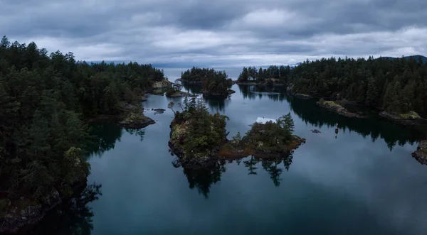 Vista Panorámica Del Paisaje Del Dron Aéreo Smuggler Cove Durante — Foto de Stock