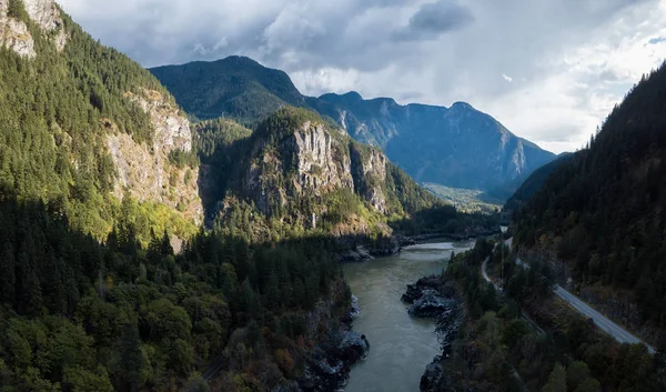 Paisagem de drones aéreos — Fotografia de Stock