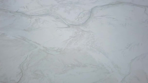 Letecký Pohled Měděný Důl Ocasu Rybníka Interiéru Britská Kolumbie Kanada — Stock video