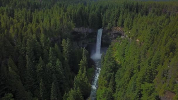 Wunderschönes Tal Einem Sonnigen Tag Aufgenommen Aus Der Luft Brandywine — Stockvideo