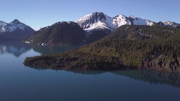 캐나다 풍경을 활기찬 다채로운 일출의 밴쿠버 캐나다 가리발디 휘슬러 근처에서 — 비디오