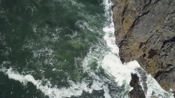 Vue aérienne de la belle côte de l'océan Pacifique lors d'une journée ensoleillée d'été. Vidéo prise près de Tofino et Ucluelet dans l'île de Vancouver, Colombie-Britannique, Canada .