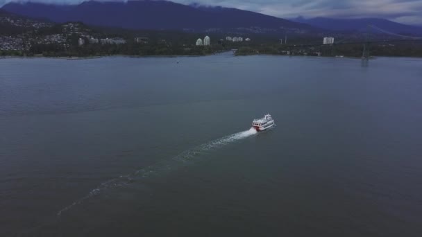 West Vancouver Britská Kolumbie Kanada Května 2017 Letecký Pohled Ferries — Stock video