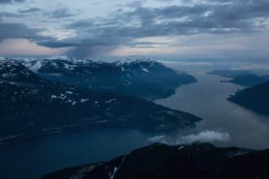 Çarpıcı ve güzel hava manzaralı Howe ses. Vancouver, British Columbia, Kanada kuzeyindeki alınan.