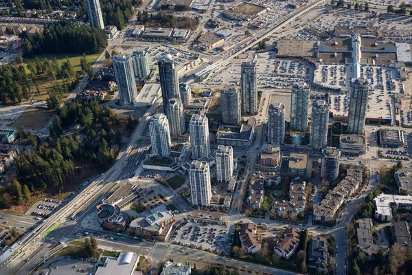 Coquitlam Grande Vancouver Colúmbia Britânica Canadá Março 2018 Vista Aérea — Fotografia de Stock