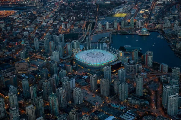 밴쿠버 브리티시 컬럼비아 캐나다 2018 도시에서 기원전 경기장의 — 스톡 사진