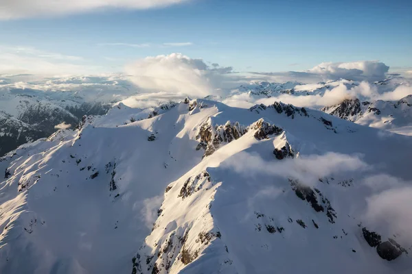 Mooie Luchtfoto Van Canadese Berglandschap Genomen Ten Noorden Van Vancouver — Stockfoto