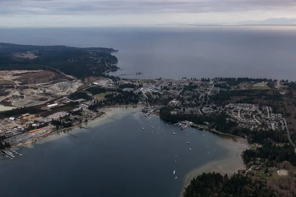 Aerial View Sechelt Sunshine Coast British Columbia Canada — Stock Photo, Image