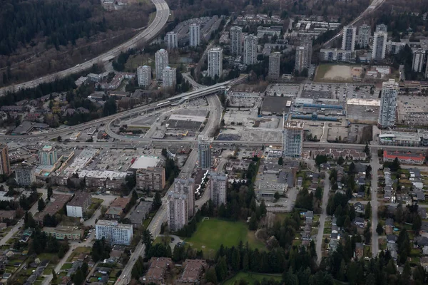 Burnaby Grande Vancouver Colúmbia Britânica Canadá Abril Vista Aérea Laugheed — Fotografia de Stock