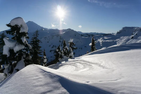 Schöne Aussicht Auf Die Berglandschaft Aufgenommen Artist Point Nordöstlich Von — Stockfoto