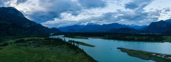 Squamish British Columbia Canada Veduta Panoramica Aerea Della Bellissima Natura — Foto Stock