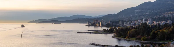Западный Ванкувер Британская Колумбия Канада Воздушный Панорамный Вид Современный Городской — стоковое фото