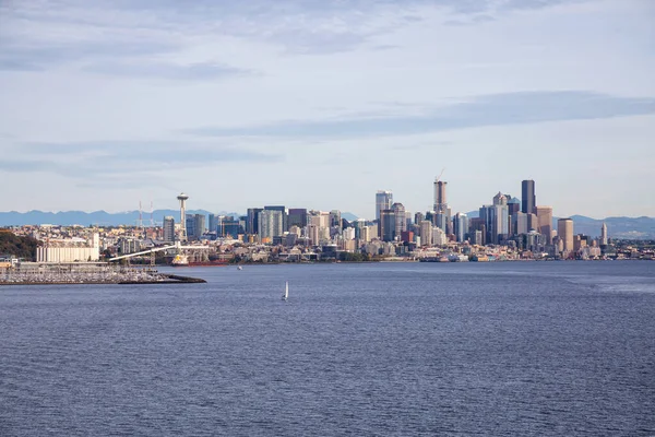 Downtown Seattle Washington Verenigde Staten Van Amerika Prachtige Zoomed Gezicht — Stockfoto