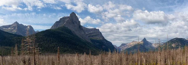 Glacier National Park Montana Estados Unidos Bela Vista Panorâmica Paisagem — Fotografia de Stock