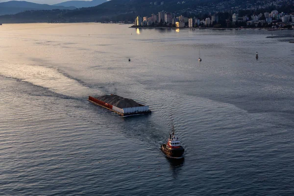 West Vancouver Columbia Británica Canadá Vista Aérea Remolcador Paisaje Urbano — Foto de Stock