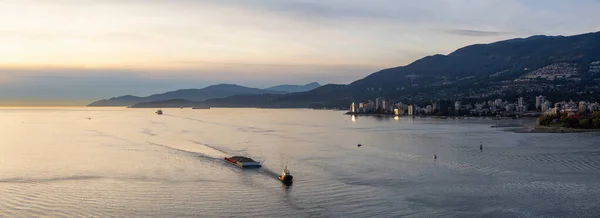 West Vancouver British Columbia Canadá Vista Panorâmica Aérea Uma Paisagem — Fotografia de Stock