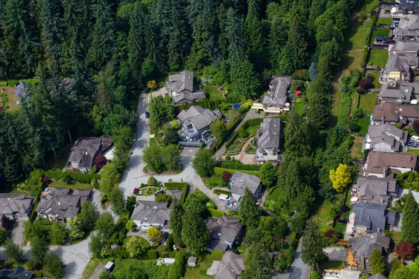 Vista Aérea Casas Luxo British Properties West Vancouver British Columbia — Fotografia de Stock