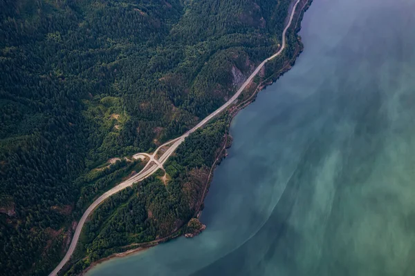 Howe Sound Ten Noorden Van Vancouver Brits Columbia Canada Lucht — Stockfoto