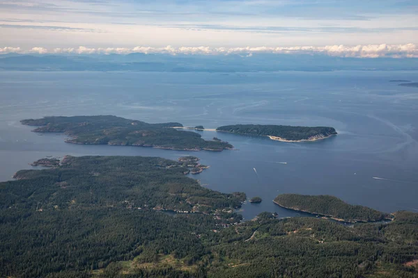 Sunshine Coast Colombie Britannique Canada Vue Aérienne Thormanby Island Smuggler — Photo