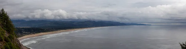 Manzanita Oregon Estados Unidos Vista Panorâmica Aérea Uma Pequena Cidade — Fotografia de Stock