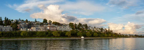 White Rock Britská Kolumbie Kanada Krásný Panoramatický Výhled Obytné Domy — Stock fotografie