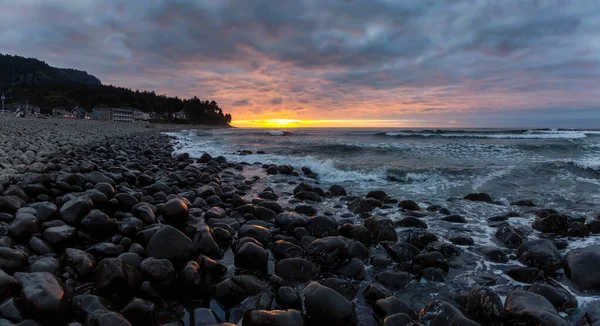 Море Орегон Кост Сполучені Штати Америки Чудовий Панорамний Вид Скелясте — стокове фото