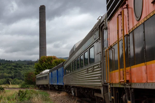 Garibaldi Oregon Estados Unidos Setembro 2019 Old Train Railroad Tracks — Fotografia de Stock