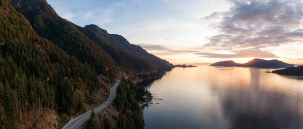 Sea Sky Hwy Howe Sound Horseshoe Bay West Vancouver Британская — стоковое фото