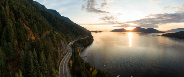 Sea Sky Hwy Howe Sound Bij Horseshoe Bay West Vancouver — Stockfoto
