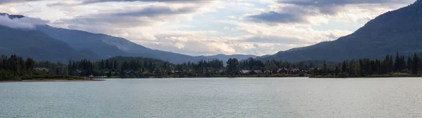 Πανοραμική Άποψη Των Κατοικιών Κοντά Στο Green Lake Κατά Διάρκεια — Φωτογραφία Αρχείου