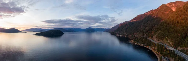 Sea Sky Hwy Howe Sound Cerca Horseshoe Bay West Vancouver — Foto de Stock