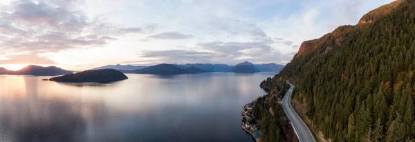 Sea Sky Hwy Howe Sound Perto Horseshoe Bay West Vancouver — Fotografia de Stock