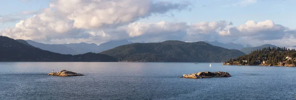 Panoramablick Auf Hufeisenbucht West Vancouver Britisch Columbia Kanada Während Eines — Stockfoto