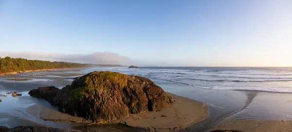 Langer Strand Der Nähe Von Tofino Und Ucluelet Vancouver Island — Stockfoto