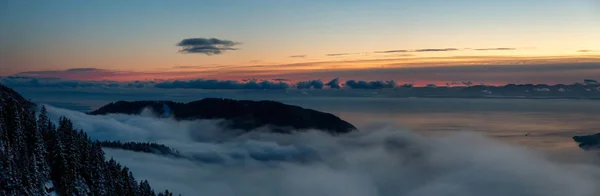 Markusmötet Howe Sound Norr Vancouver British Columbia Kanada Panoramas Kanadensiska — Stockfoto
