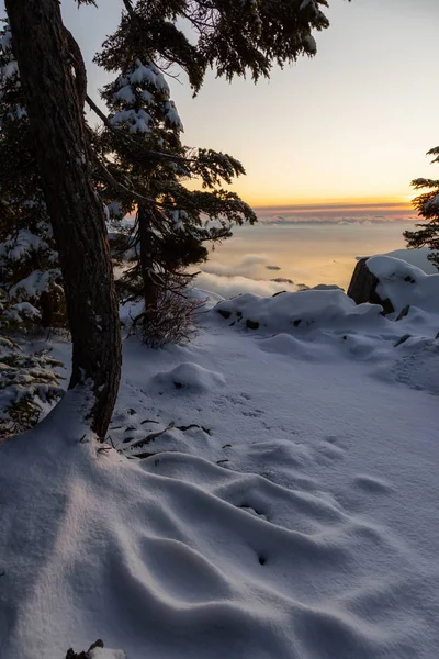 Mark Summit Howe Sound North Vancouver British Columbia Canada Канадский — стоковое фото