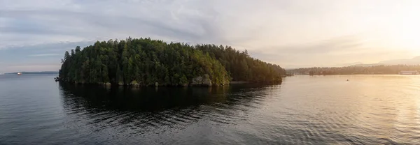 Nanaimo Vancouver Island British Columbia Canada Panoramic View Newcastle Island — Stock Photo, Image