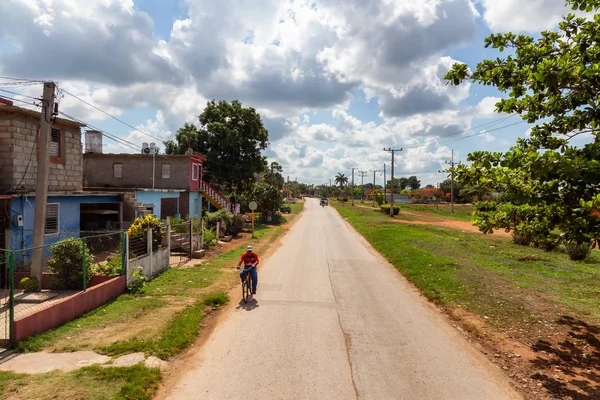 Trinidad Cuba Giugno 2019 Veduta Aerea Una Strada Alla Periferia — Foto Stock