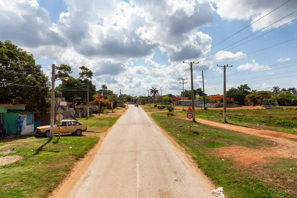 Trinidad Cuba June 2019 Aerial View Road Outskirt Small Cuban — Stock Photo, Image