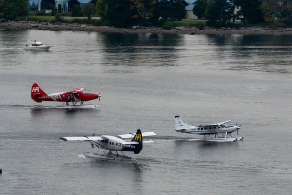 Downtown Vancouver Columbia Britannica Canada Settembre 2019 Floatplane Nel Porto — Foto Stock