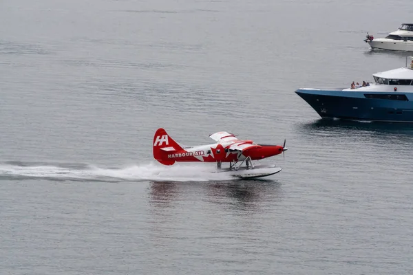 Downtown Vancouver British Columbia Kanada Září 2019 Floatplane Vancouver Harbour — Stock fotografie