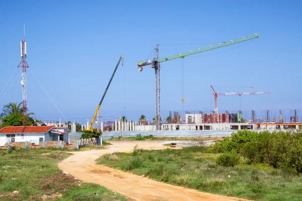 Playa Ancon Trinidad Cuba June 2019 Industrial Construction Site New — 图库照片