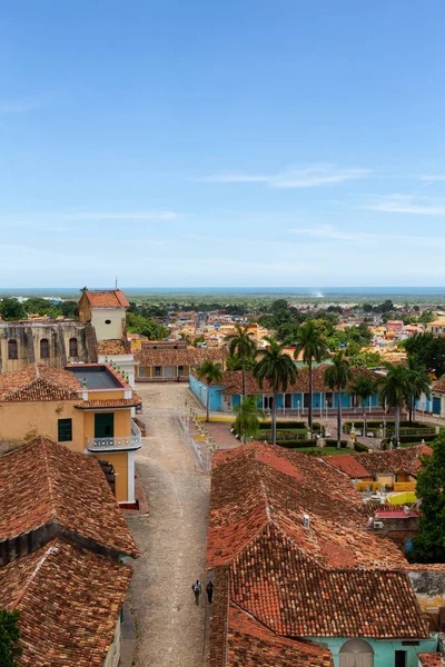 Вид Повітря Невеликого Туристичного Міста Кубинського Сонячний Похмурий Літній День — стокове фото