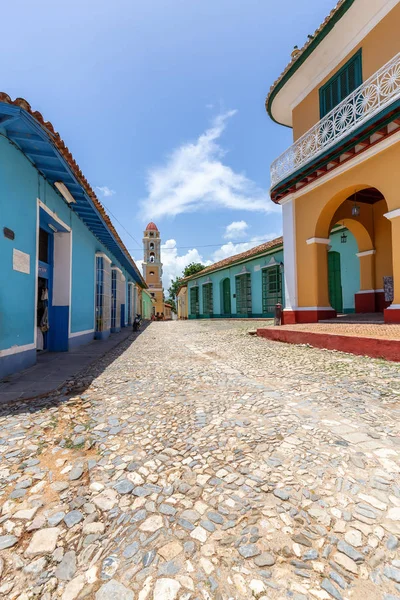 Trinidad Cuba Giugno 2019 Veduta Una Vecchia Chiesa Una Piccola — Foto Stock